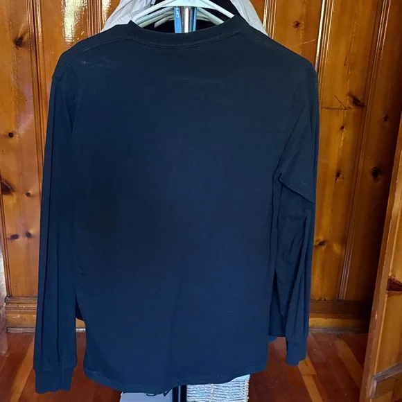 Black Long Sleeve Shirt with Snake Graphic - Picture 2 of 2